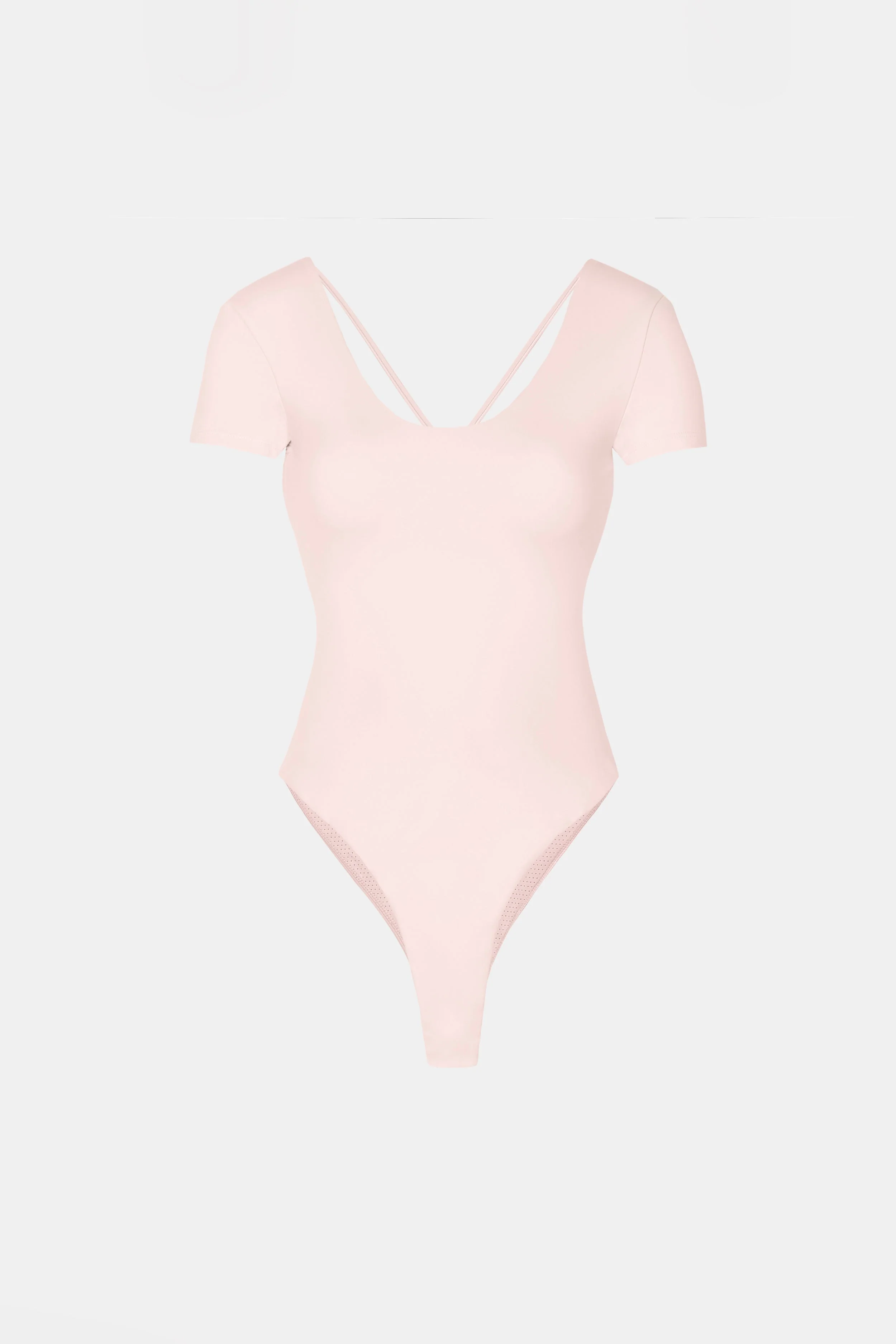 Base Sculpting Cross Back Bodysuit - Marshmallow - Image 9
