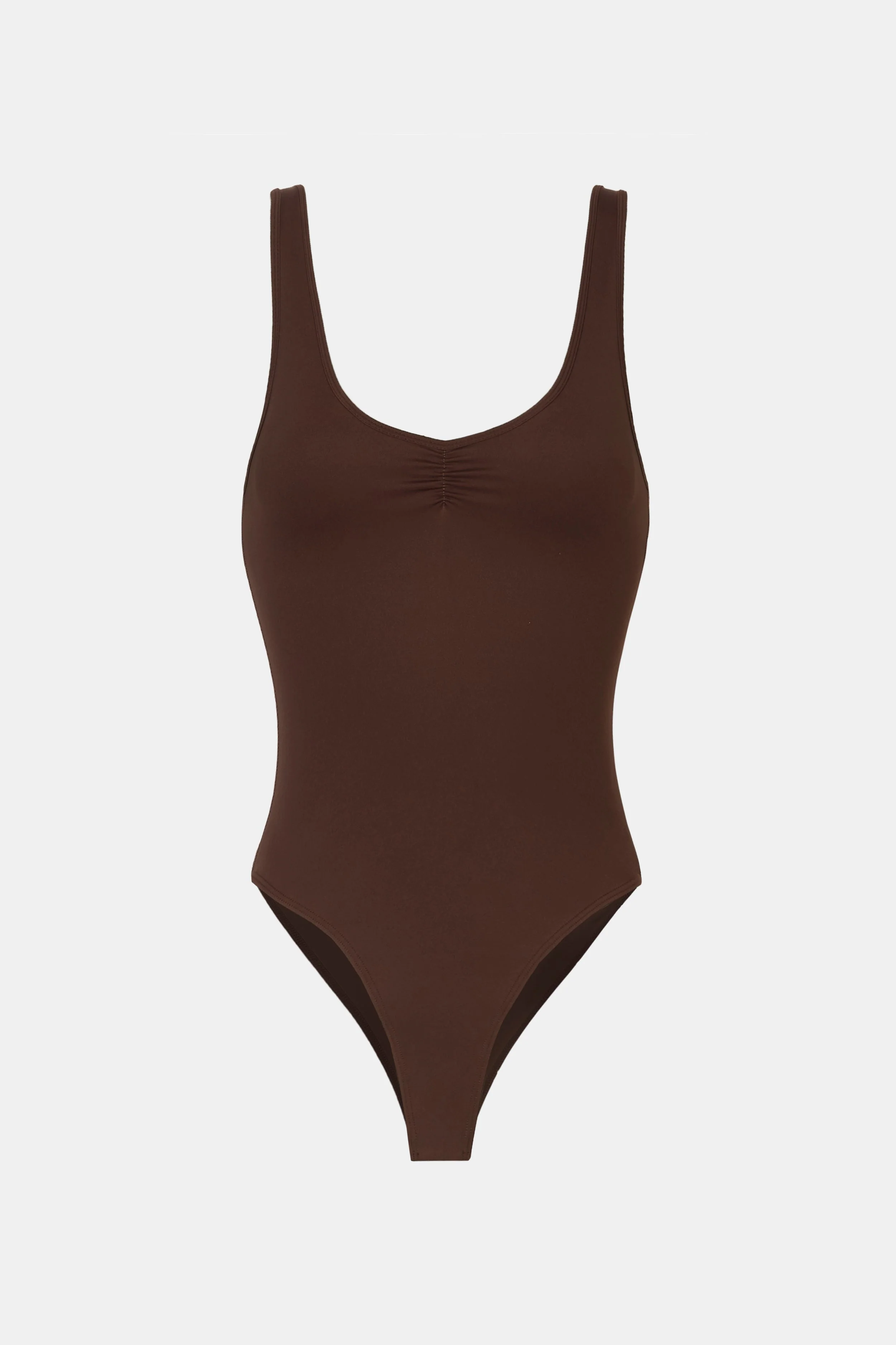 Base Sculpting Ruched Bodysuit - Carob - Image 10