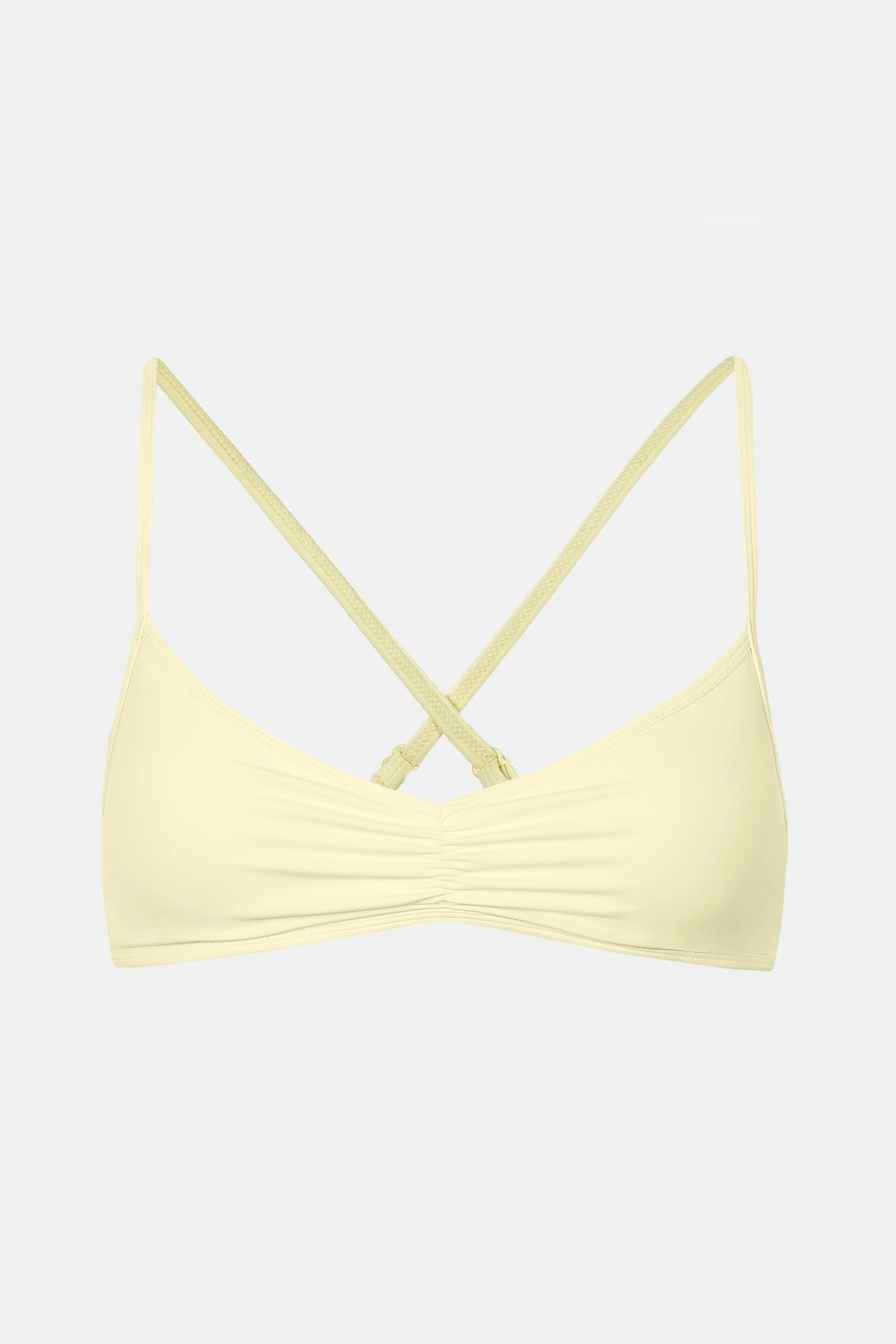 Base Sculpting Skinny Ruched Bra - Buttermilk - Image 8