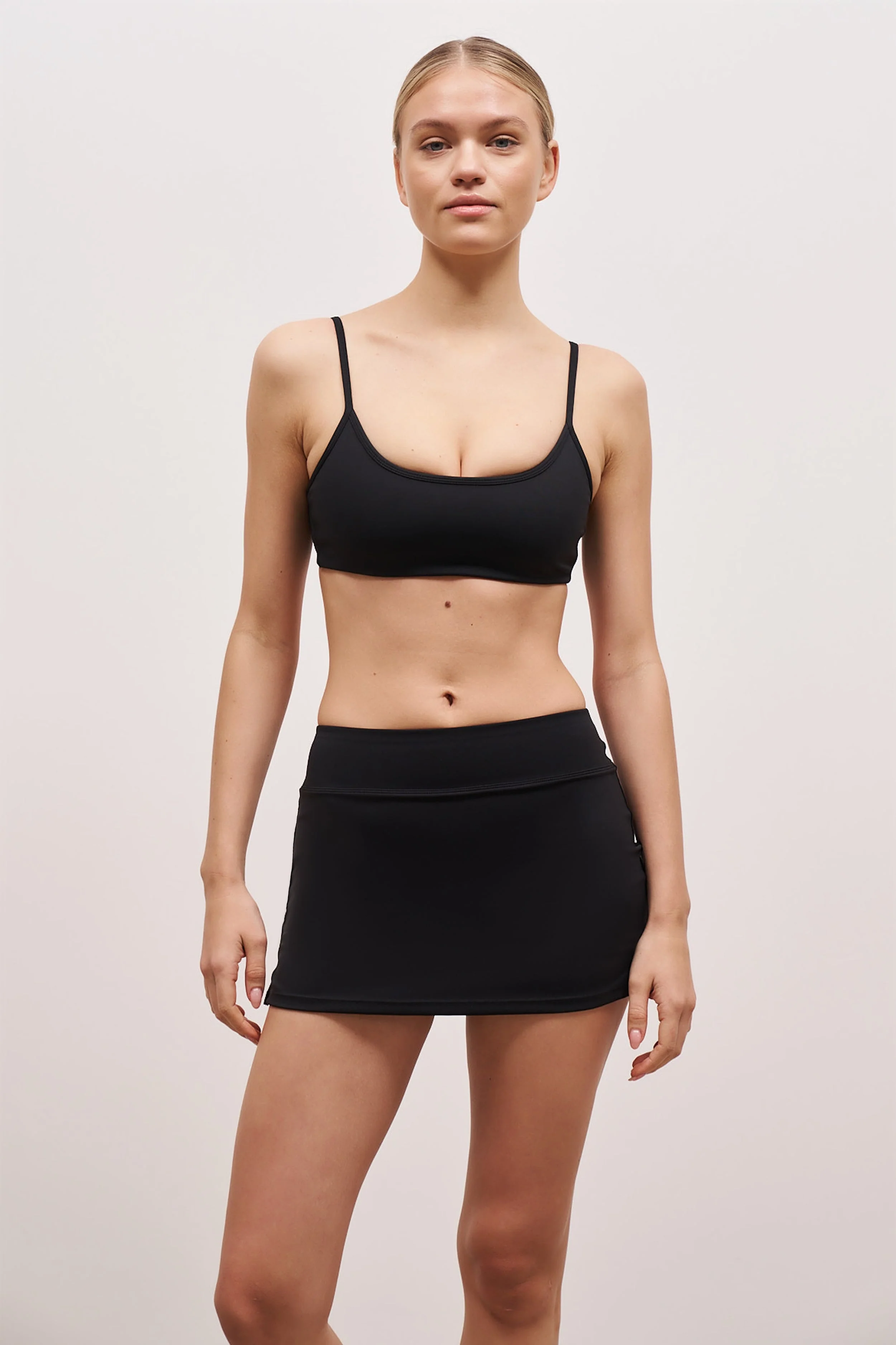 Base Sculpting Tennis Skort - Black - Image 4