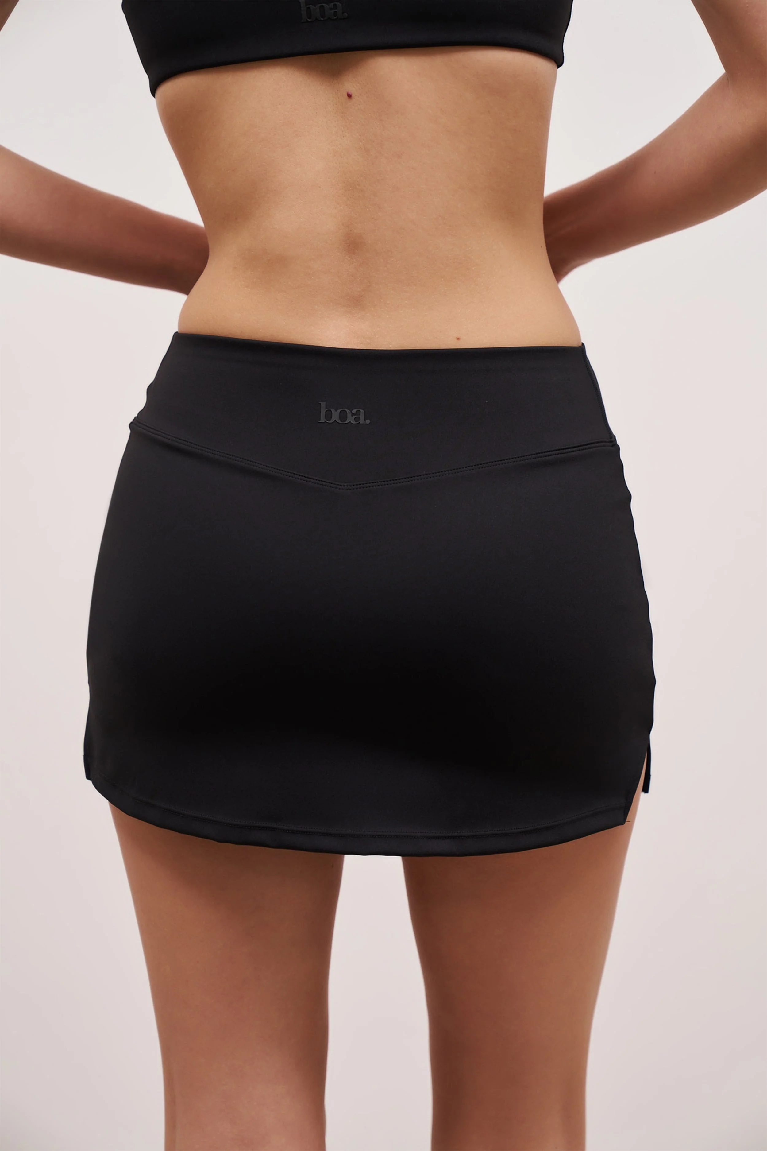 Base Sculpting Tennis Skort - Black - Image 6