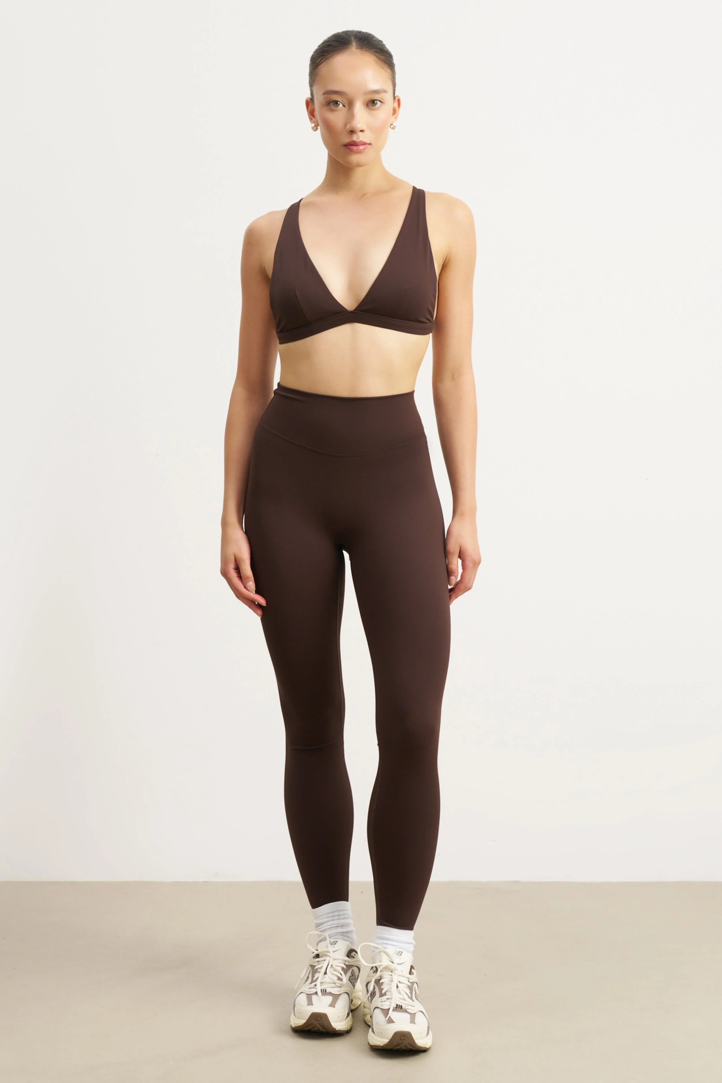 Base Sculpting Triangle Bra - Carob - Image 2