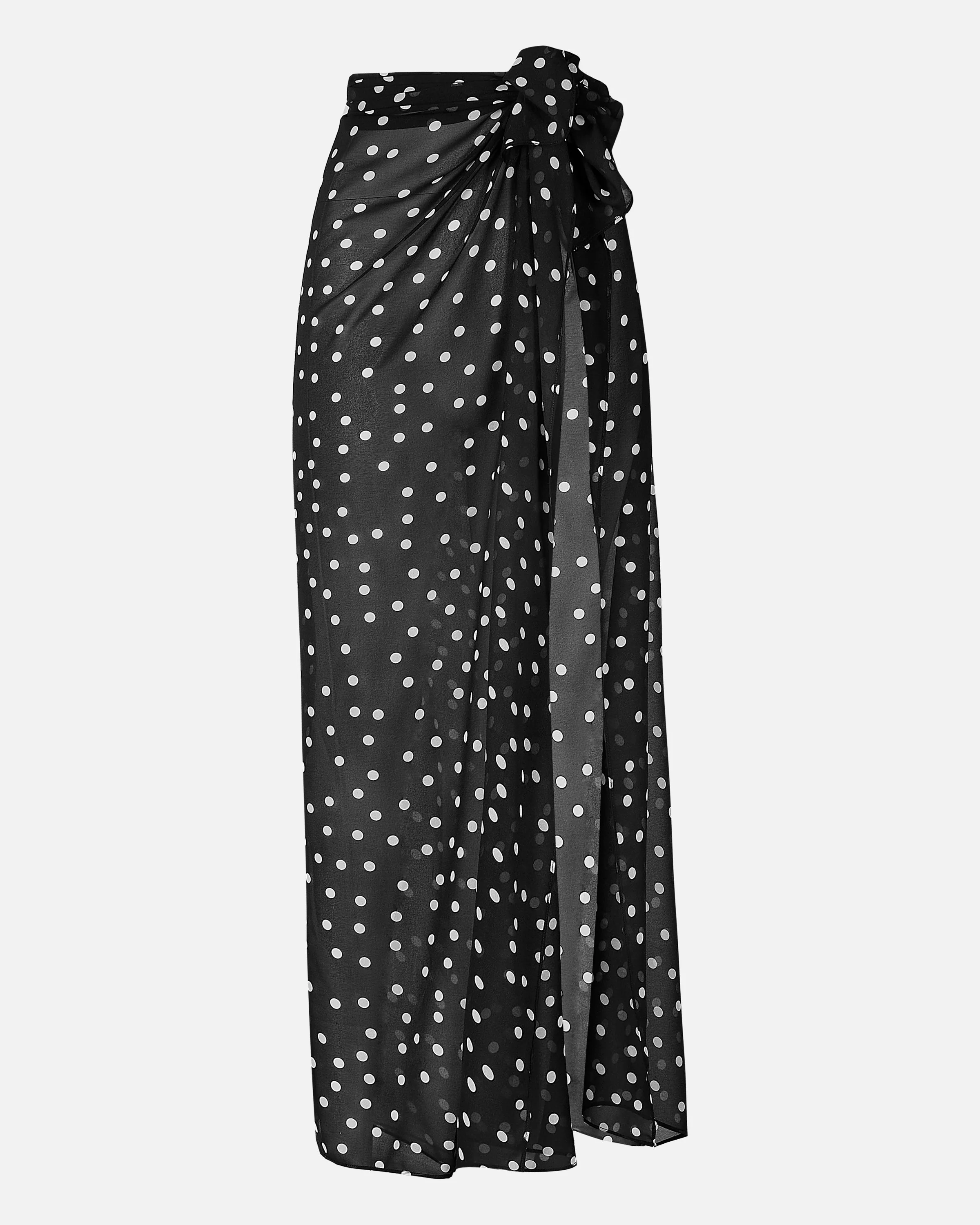 Chiffon Maxi Polka Dot Sarong Scarf - Maxi Polka Dot - Image 10