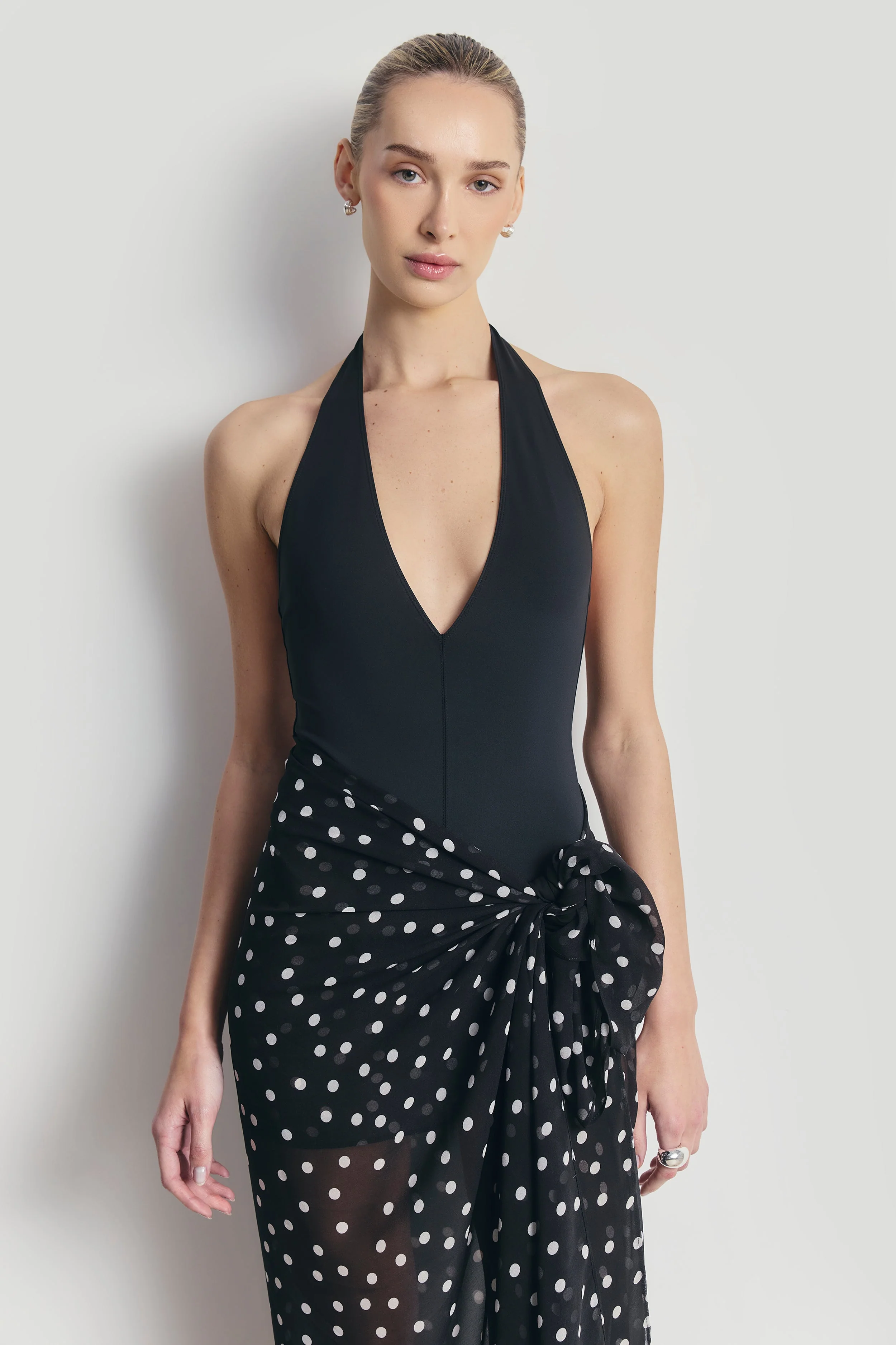 Chiffon Maxi Polka Dot Sarong Scarf - Maxi Polka Dot - Image 3