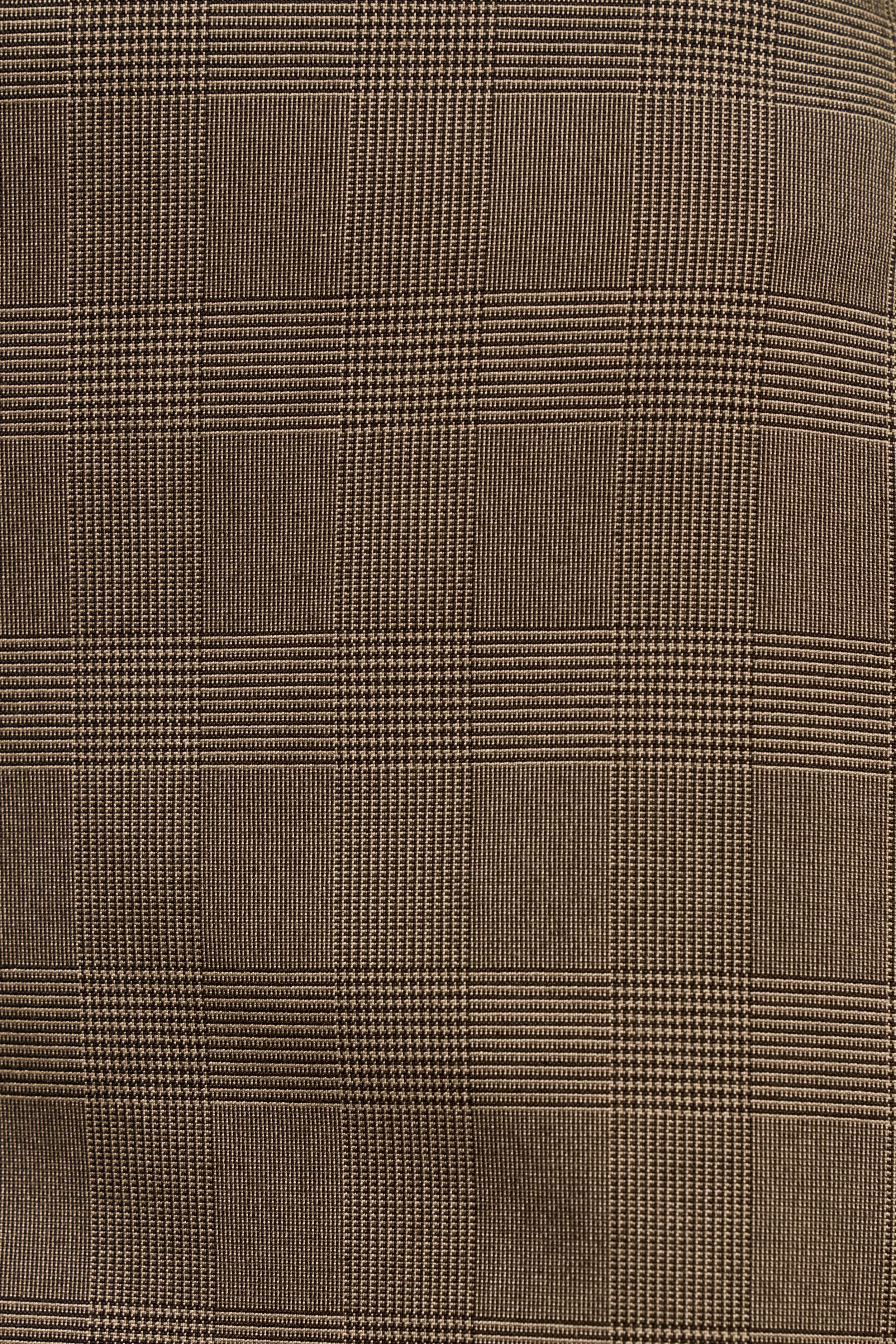 Clean Cut Micro Skirt - Carob Check - Image 7