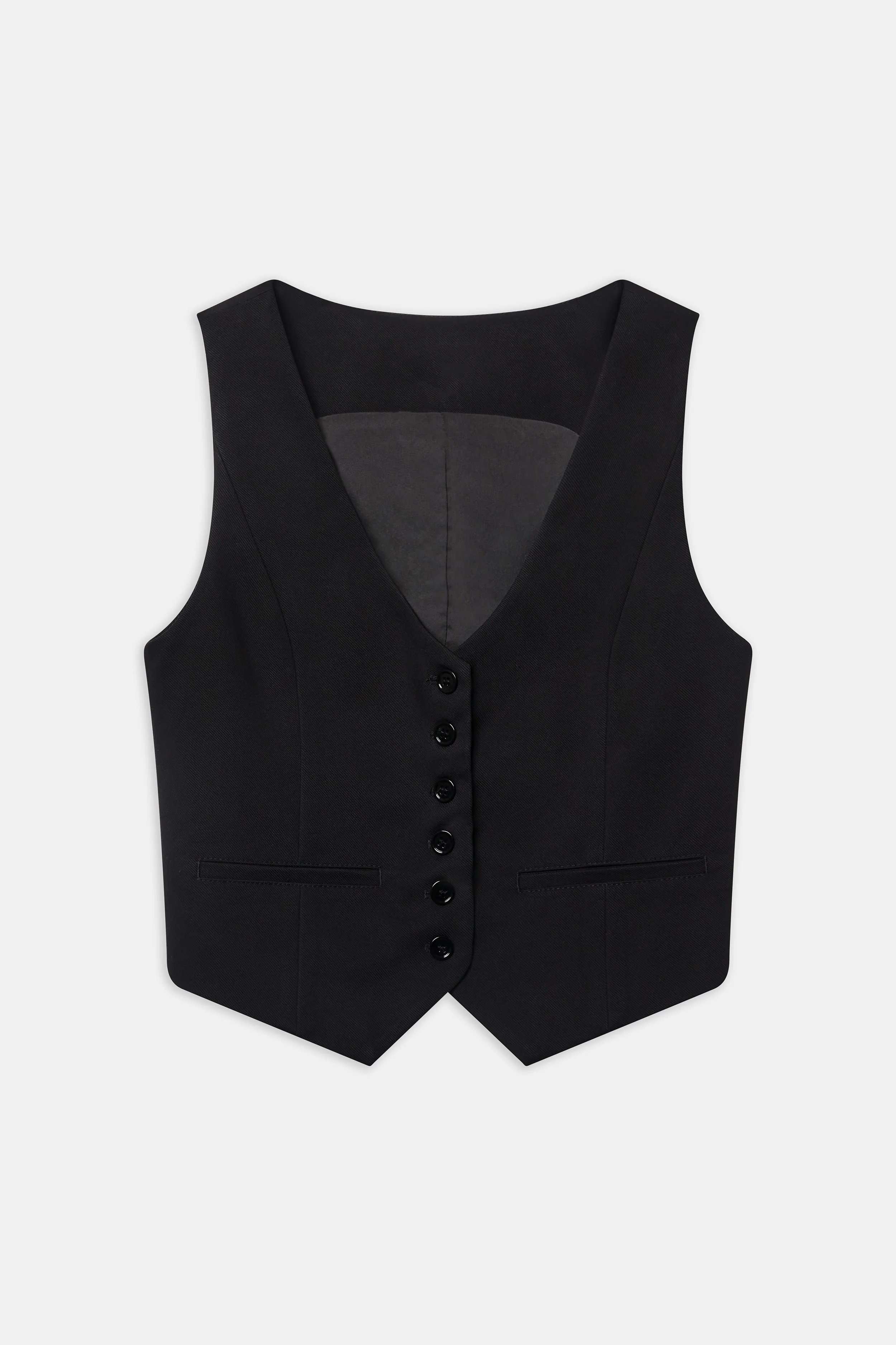 Formal Fitted Waistcoat - Black - Image 6