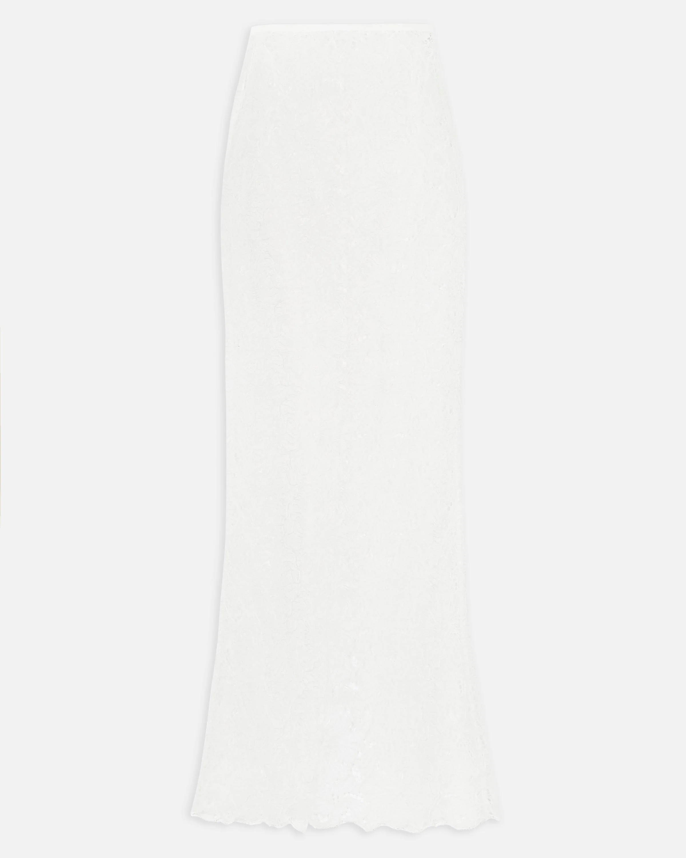 Lace Column Maxi Skirt - White - Image 9