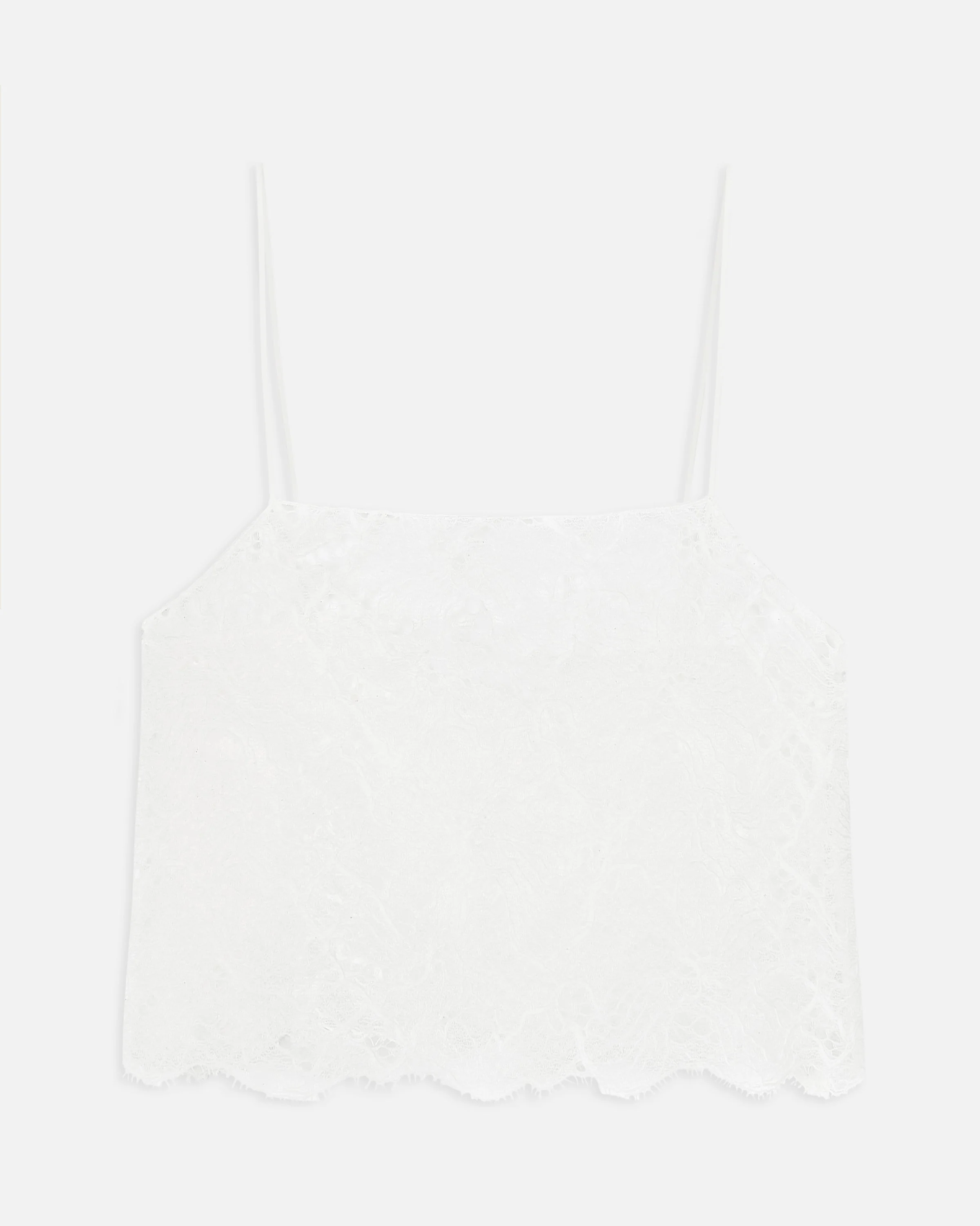 Lace Square Neck Camisole - White - Image 8