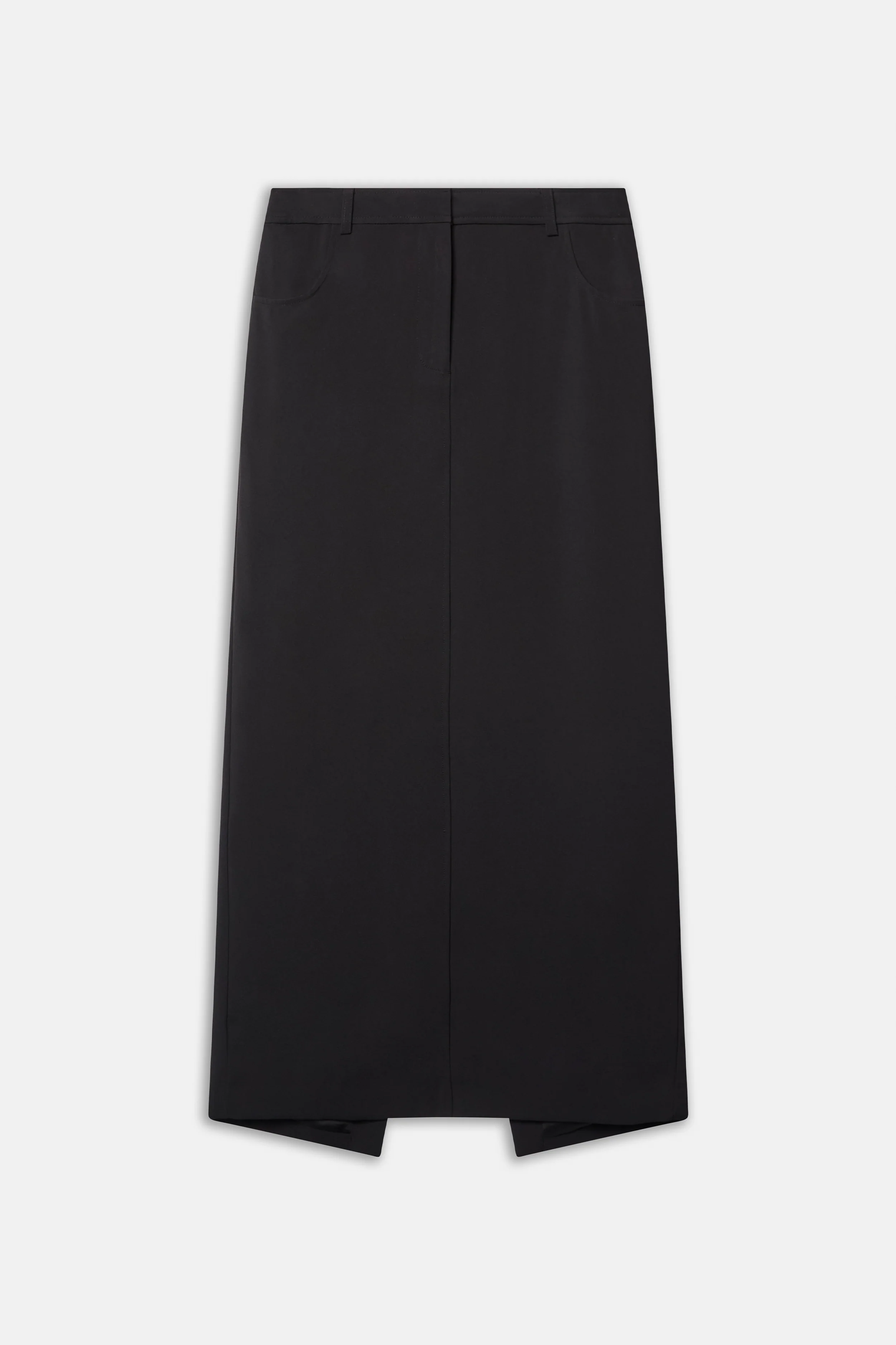 Mid Rise Effortless Maxi Skirt - Black - Image 6