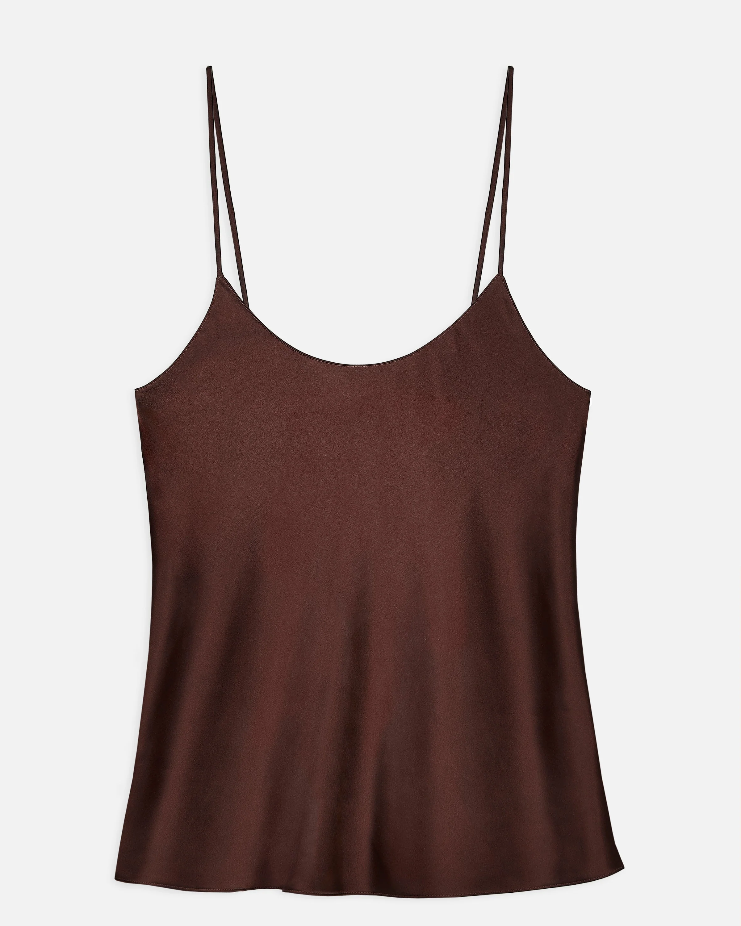 Satin Scoop Neck Camisole - Carob - Image 7