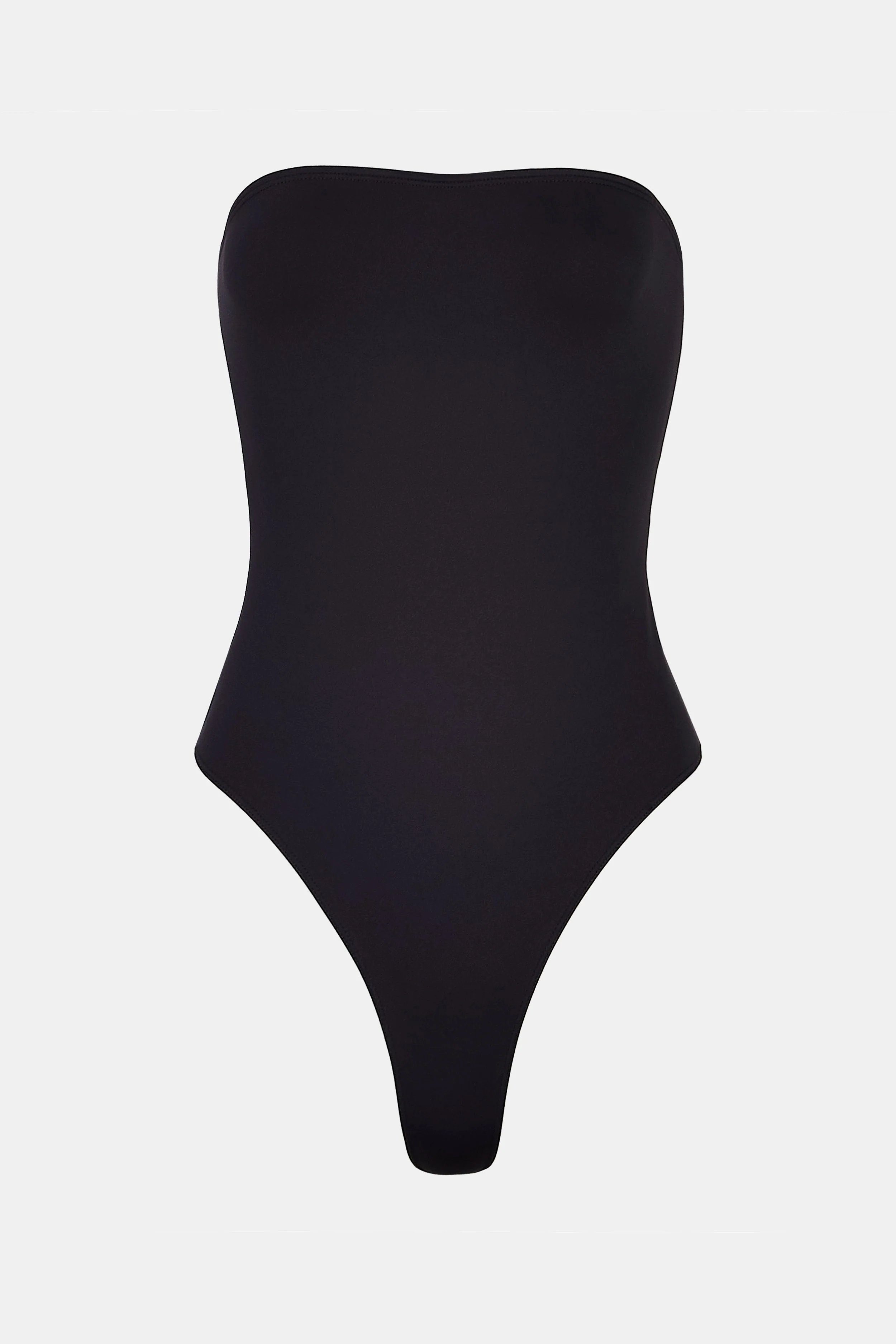 Strapless Bandeau Bodysuit - Black - Image 6