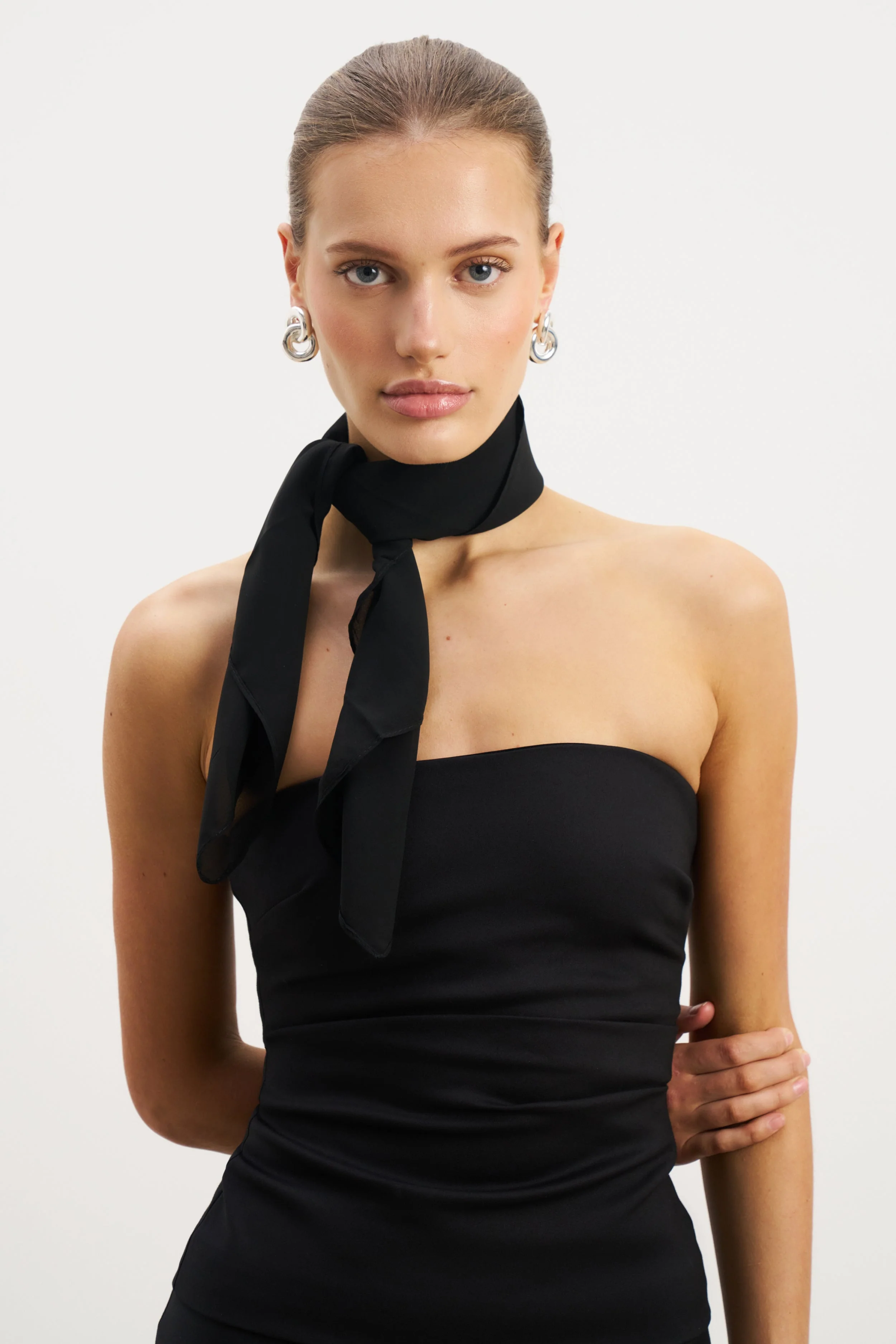 Tailored Ruched Bodice - Black - Image 5