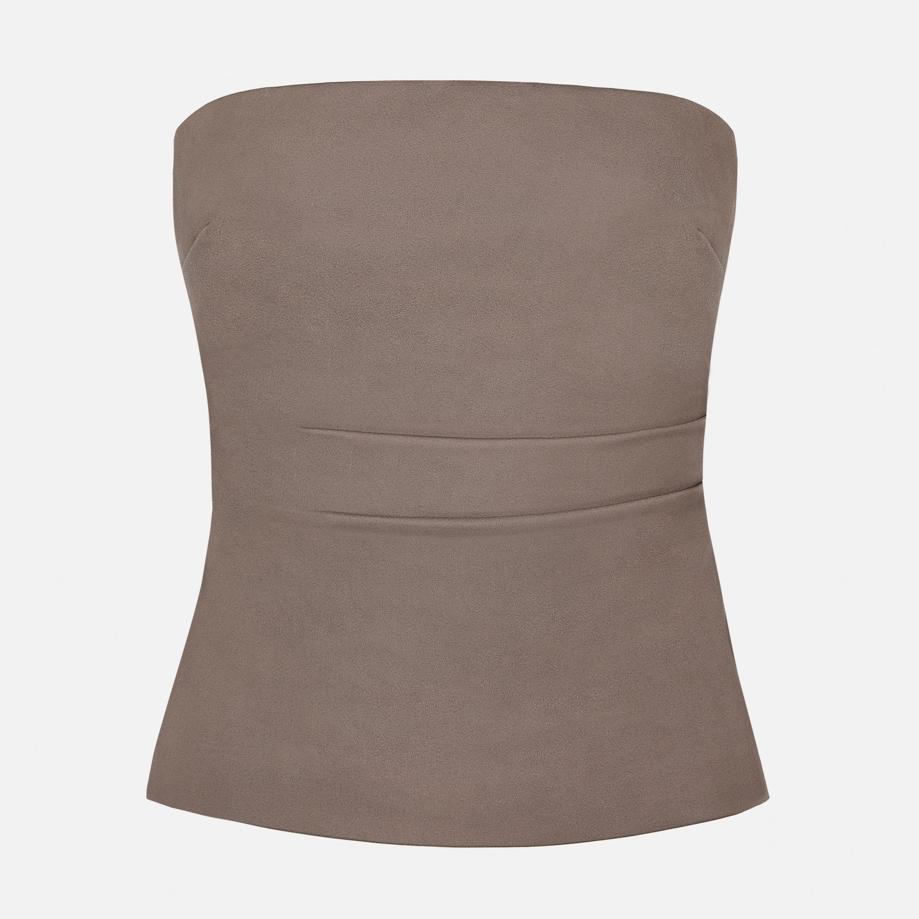 Tailored Ruched Bodice - Latte - Image 6